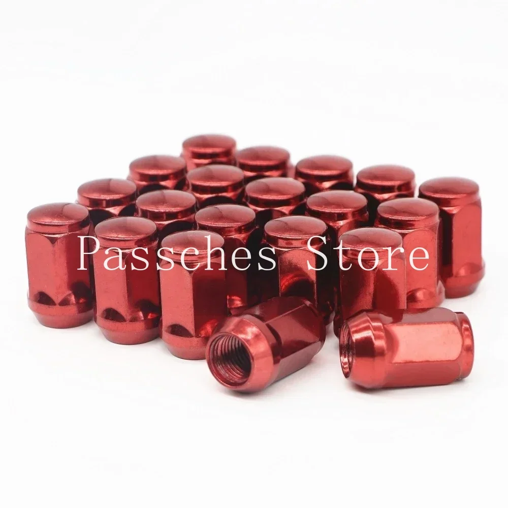 20pcs Bulge Acorn Wheel Lug Nuts Hub Screws M12x1.25 Hex 19mm Thickness 35mm