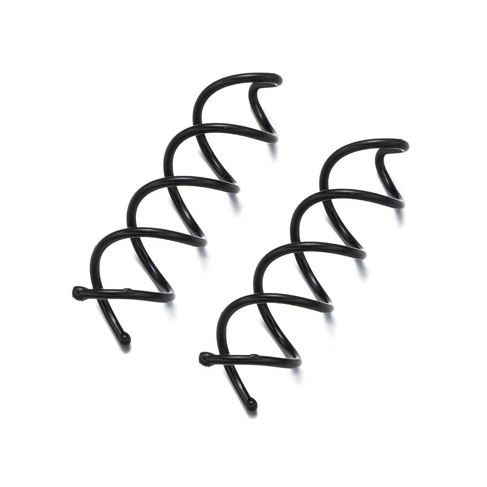 10pcs Metal Black Spiral Hair Spin Pins Twist Screw Hairpin for Women Girls DIY Headwear Accessories Making Supplies Ornaments