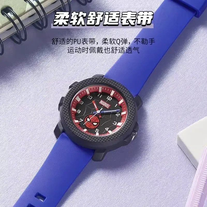 Marvel For Children Watch Boy Cartoon Wristwatch Japan Miyota Quartz The Avengers Spider Man Kid Student Teenager Reloj Infantil