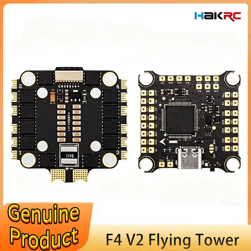 HAKRC F405 V2 Flight Controller Stack 8Bit/32Bit 55A/60A/65A 4in1 ESC 2-6S Dshot300/600 Support For FPV Racing Drone