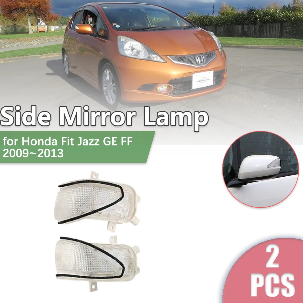 

2pcs for Honda Fit Jazz GE FF 2009~2013 Car Rearview Side Mirror LED Turn Signal Indicator Lamp Light Part Accessories 2010 2011