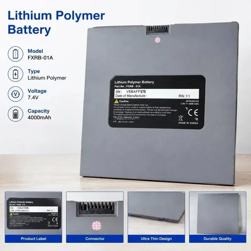 [NEW] 7.4V 4000mAh Battery FXRB‑01A V5BBJD1518 for Vieworks Medical Tablet Battery