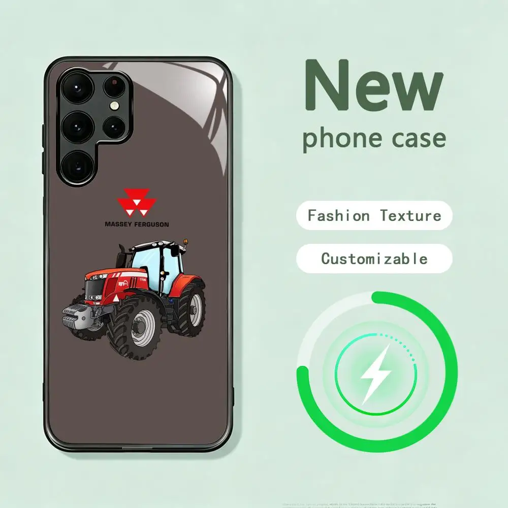Hot Brand F-Fergusones tractor Phone Case For Samsung S26 S25 S24 S23 S22 S21 S20 Plus Ultra Note20 Glass Magnetic Case