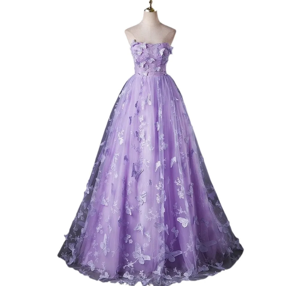 SONDER 魅力的なストラップレス Vestidos デ フィエスタ フォーマル オフショルダー イブニング ドレス 優雅なアップリケ カスタム オケージョン ドレス