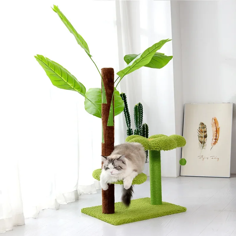 Manufacturer wholesale sisal cashmere green cat tree rainforest