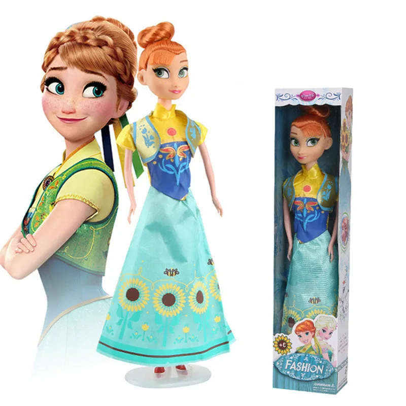 Frozen 2 Elsa Anna Figure Princess Doll Toys Snow Queen Children Girls Toys Elsa Dolls Clothes for Dolls Children Gift