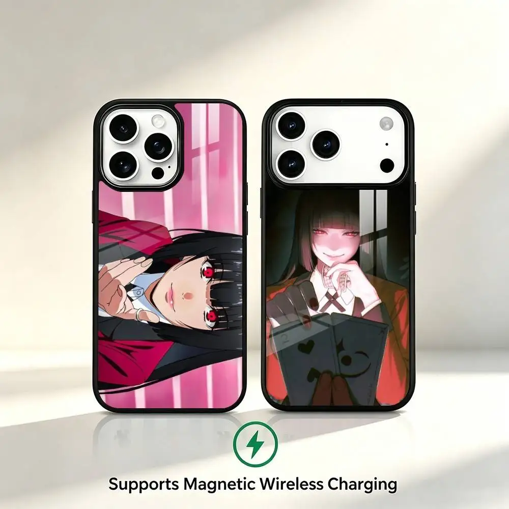 Popular Kakegurui Yumeko Jabami Phone Case For iPhone17,16,15,14,13,12,11 Plus,Pro Compatible with magnetic wireless charging