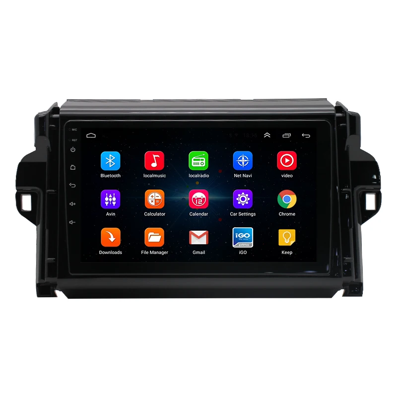 2 din 9 inch car dvd player For Toyota Fortuner/ SW4/Covert 2015 2016 2017 2018 navigation gps car radio android