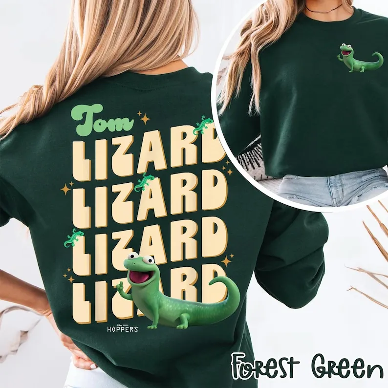 Two Sided Retro Hoppers Tom Lizard Shirt, Cute Animal Lover Gift
