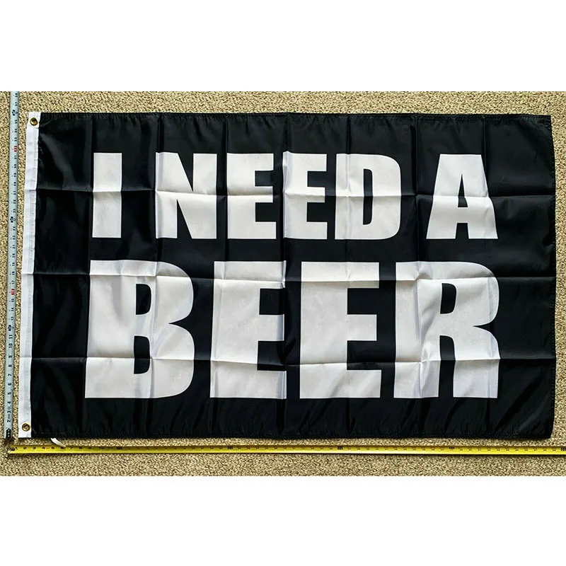 

Beer Flag FREE SHIPPING I Need A Beer B Busch Bud Twisted Claw Sign Poster 3x5' yhx0356