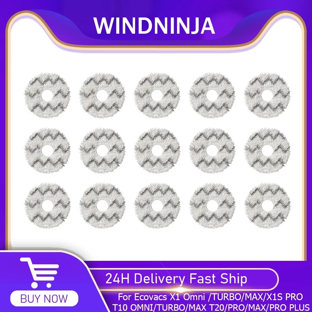 ممسحة قماش لـ Ecovacs T10 OMNI/ TURBO/MAX,X1 OMNI/TURBO/MAX / X1S PRO,T20 PRO/MAX/PRO PLUS ملحقات جهاز آلي لتنظيف الأتربة جزء