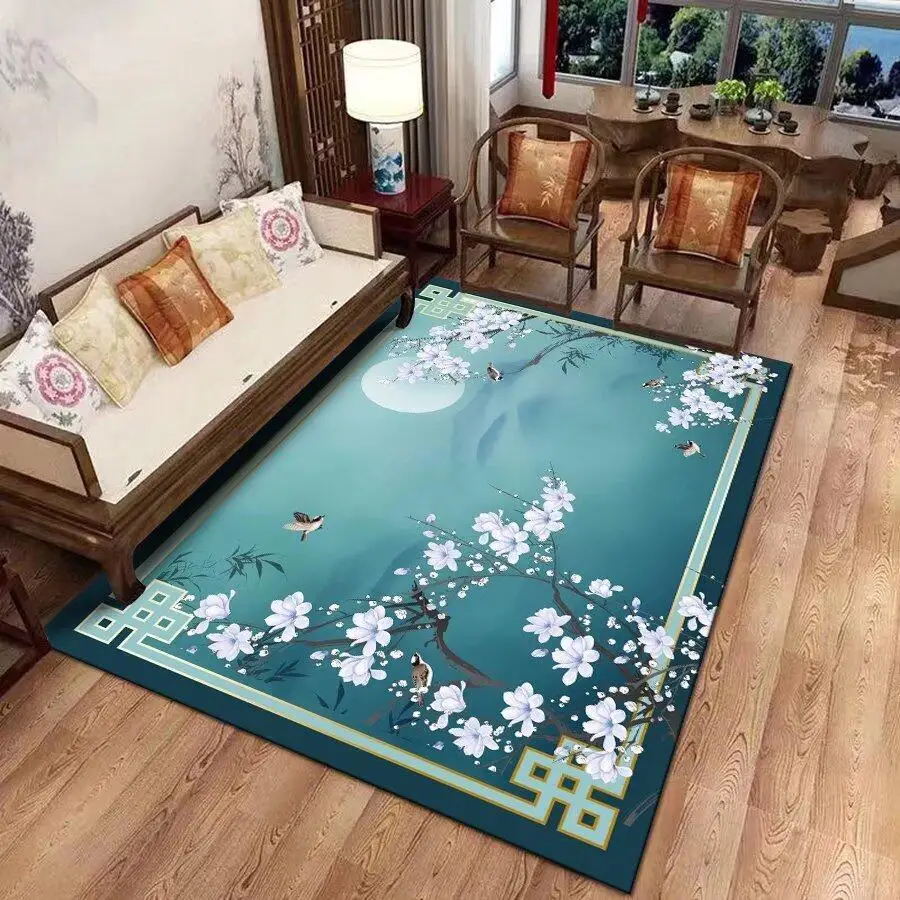 

Simple Area Rug Large Living Room Decoration Home Carpets Bedroom Soft Square Leisure Carpet Bathroom Non-slip Absorbent Doormat