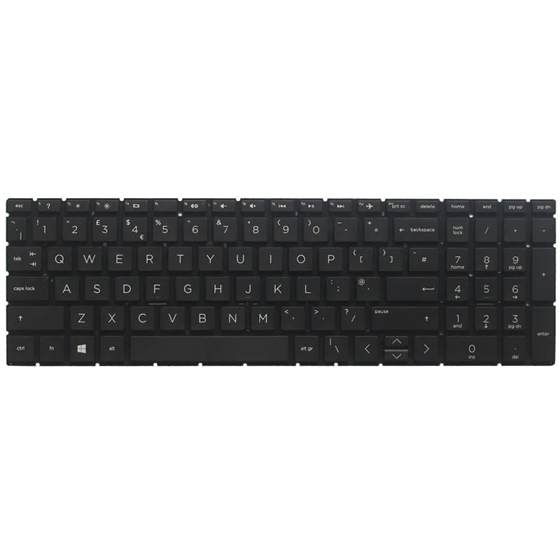 UK Laptop keyboard For HP Pavilion 15-CN 15-CR 15-CW 15-DR 15-DF 15-EC 15-CX 15-DK 15-DF 15t-DA 17-BY 17-CA TPN-Q208