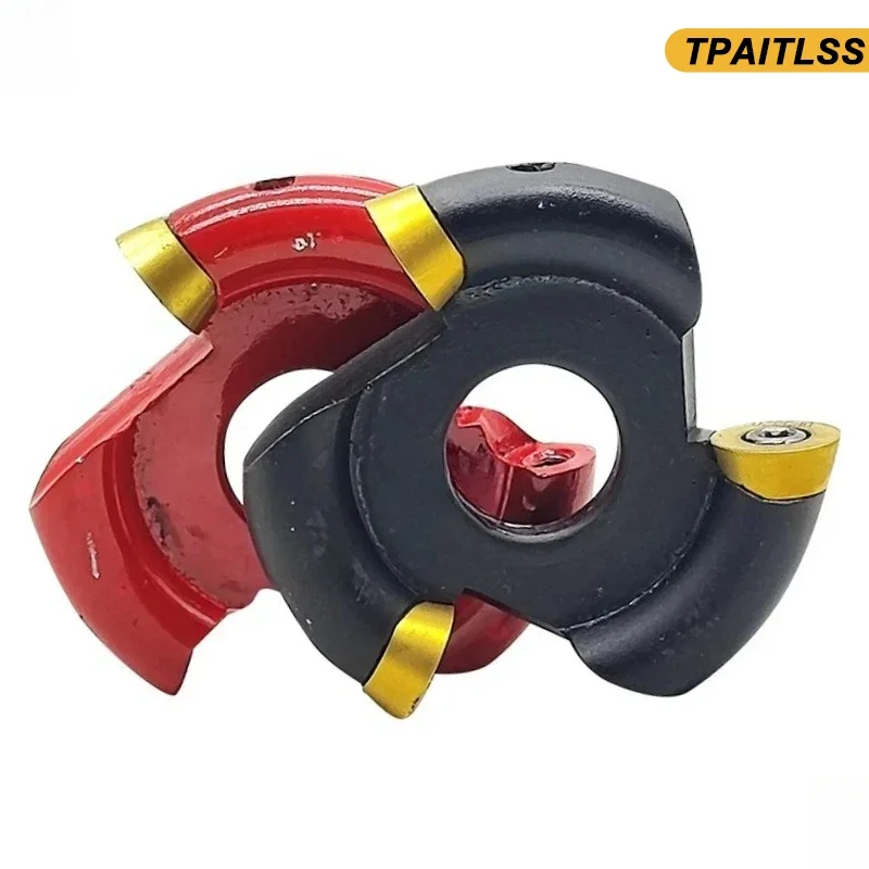 Wood Carving Disc Woodworking Removable Grinder Disc Three Blade Root Milling Cutter High Quality for 16mm Aperture Angle Grinde