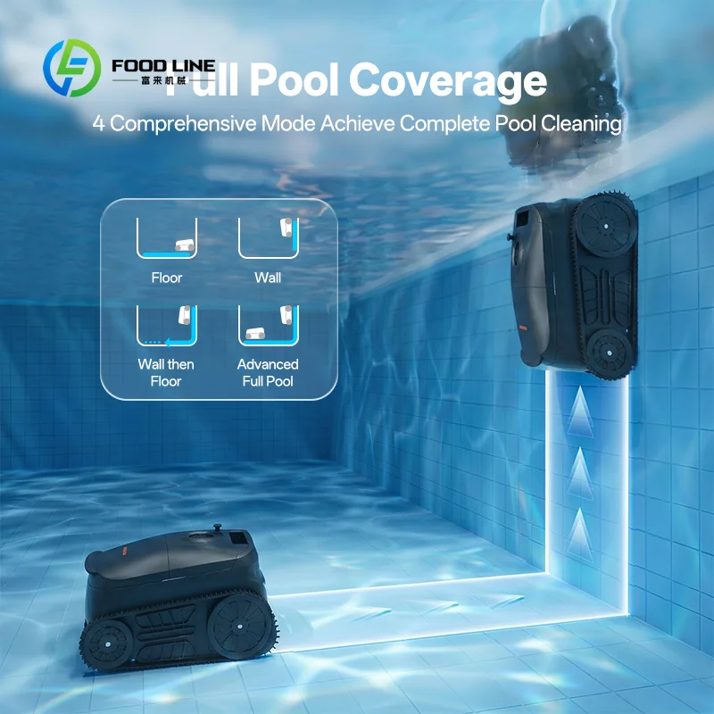 Customized Automatic Pool Vacuum Cleaning Robot Intelligent Cordless Robotic for Outdoor Indoor Pool