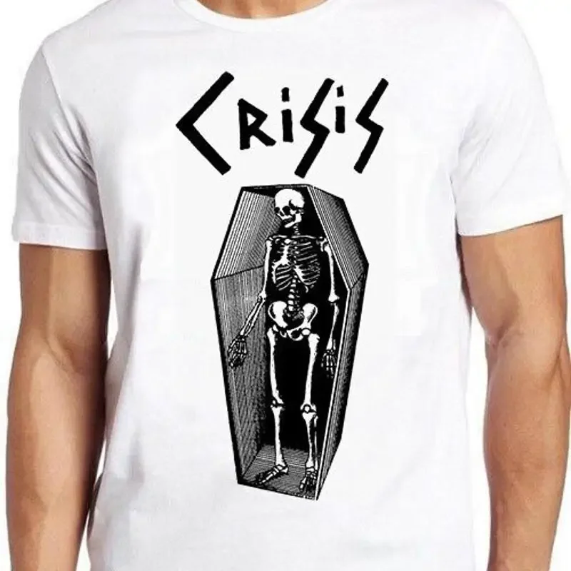 Crisis No Town Hall Punk Rock Gift Tee T Shirt 5010