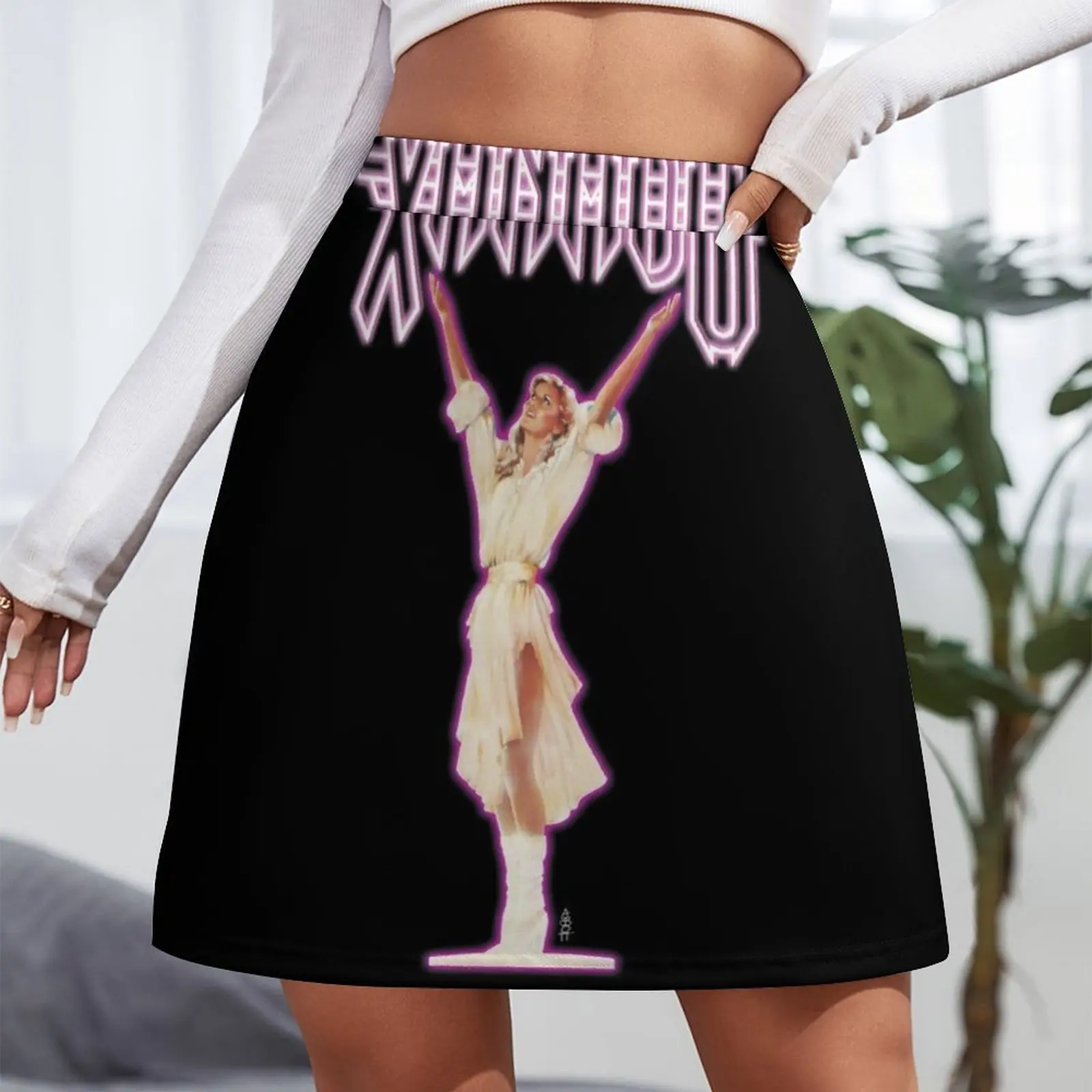 XANADU Kira Olivia Newton-John - Purple Glow Mini Skirt modest skirts for women Skirt for girls