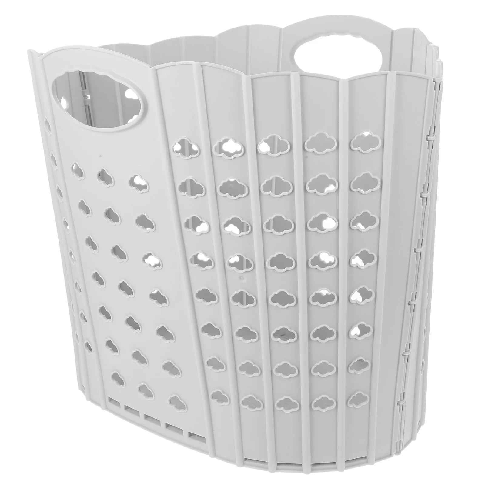 

Portable Foldable Dirty Clothes Basket Small White Size Collapsible Laundry Hamper H Home Storage Baskets Toys Clothes