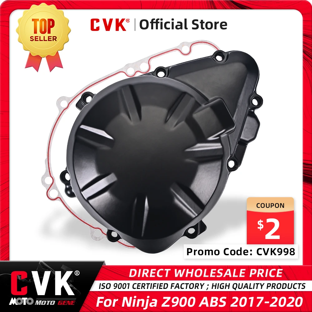 CVK Engine Cover Motor Stator Cover CrankCase Generator Coil Shell Gasket For KAWASAKI Z900 NINJA 900 ABS 2017 2018 2019 2020