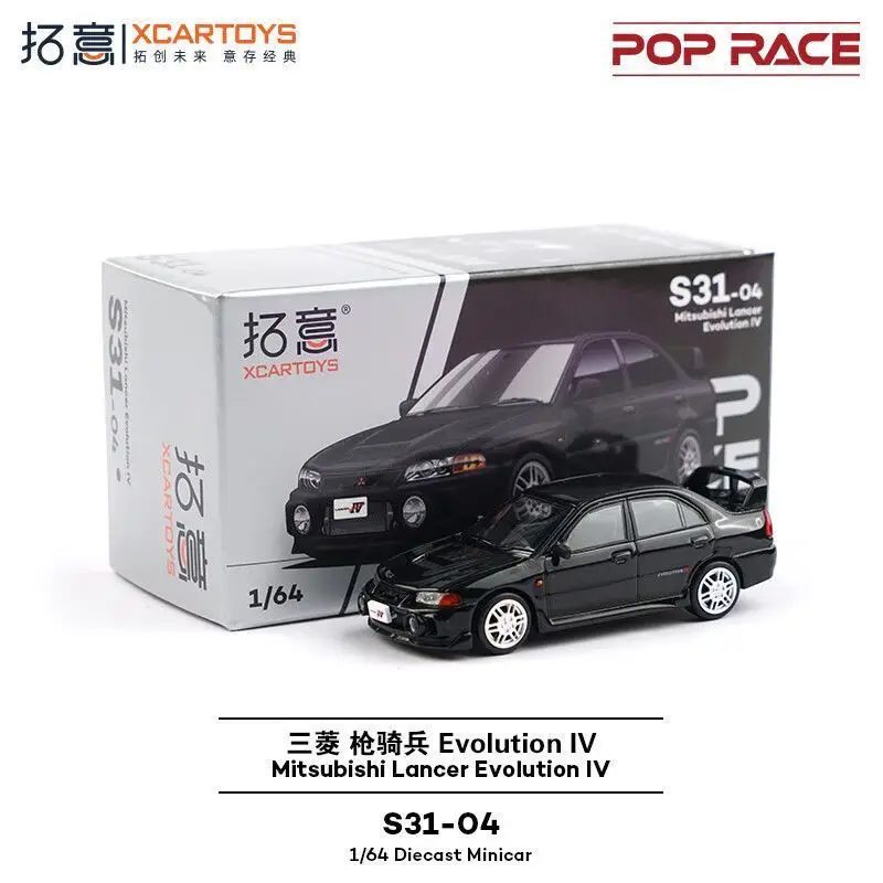 

Xcartoys POP RACE 1 64 Mitsubishi Lancer Evo Alloy Model Car Static Collection Toy