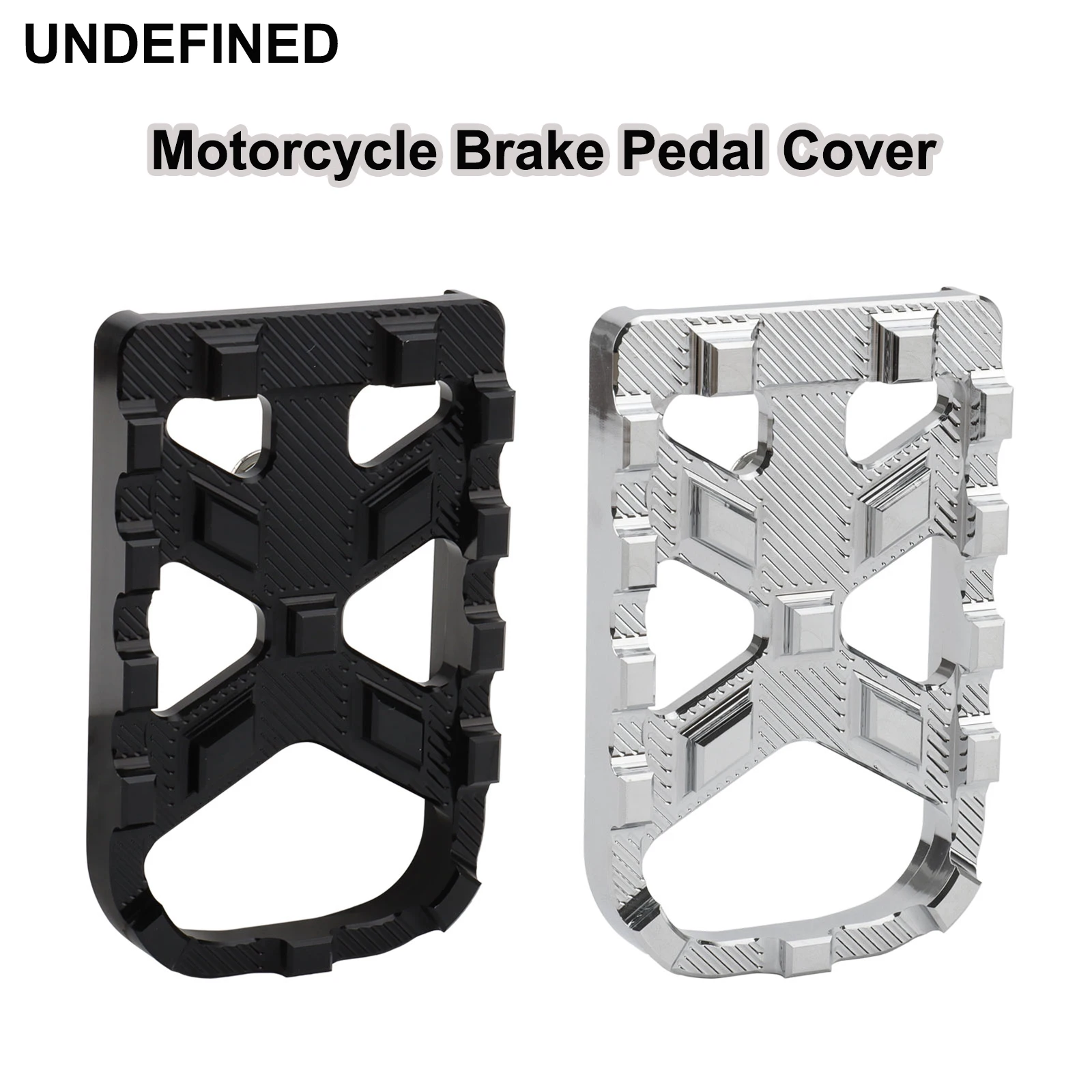 Motorcycle Brake Pedal Pad Cover CNC Aluminum For Harley Touring Road King Street Glide Dyna FLD Softail Slim Fat Boy Trike FLRT