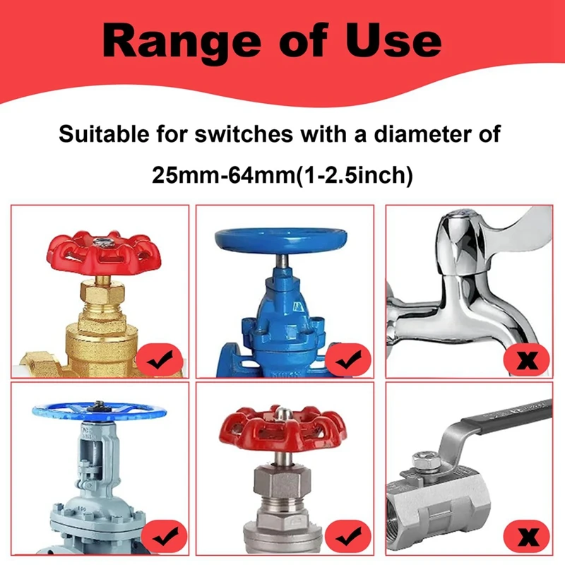 T81C 2Pack Gate Valve Lockout Device With Coded Lock For 1 To 2-1/2In Gate Valve Handles Gate Valve Lockout Water Spigot Lock