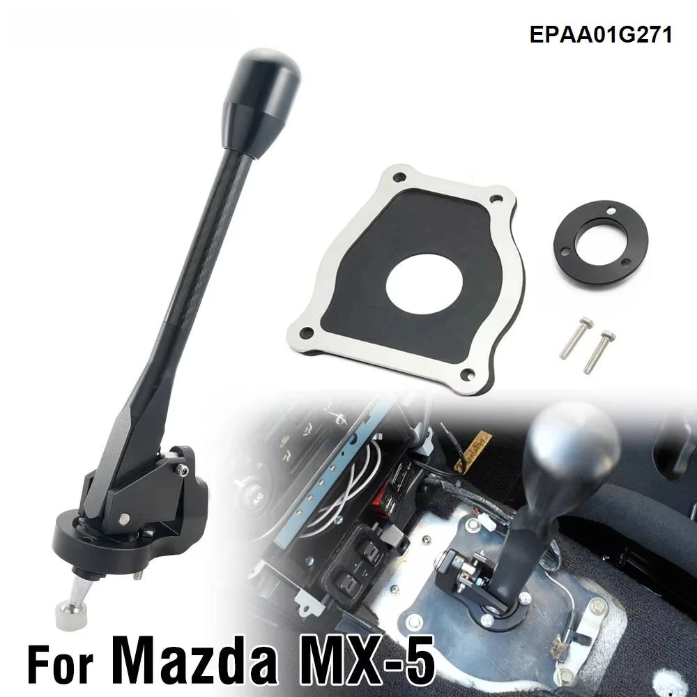Precision CNC Aluminum Short Shifter With Carbon Fiber Lever For Mazda MX-5 NA/NB 5/6 Speed EPAA01G271