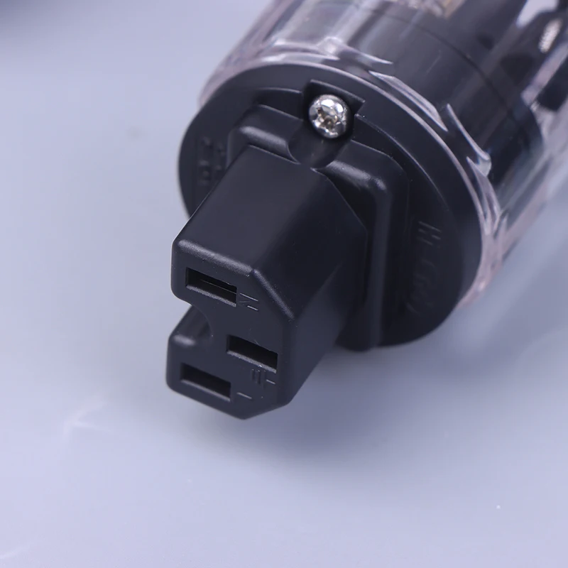 

1 Pair Hifi Rhodium Plated EU Schuko Plug IEC Female Connector For Hifi Power Cable EU Plugs Speaker Power Cable Connector