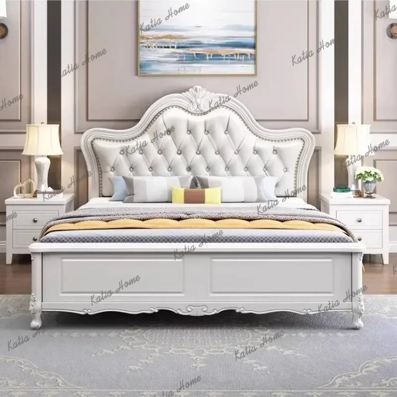 Insert Oak Cheap Double Bed White Kids Wooden Storage Set Queen Double Bed Bedroom Mattress Home