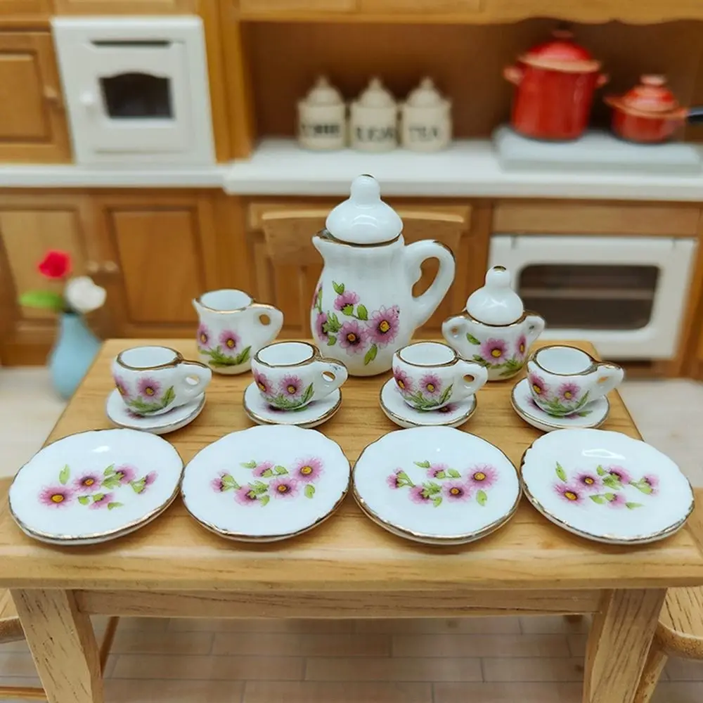 New Mini House Accessories Ceramic 7 Styles China Tea Cup House Decoration for 1/6 BJD /1.5
