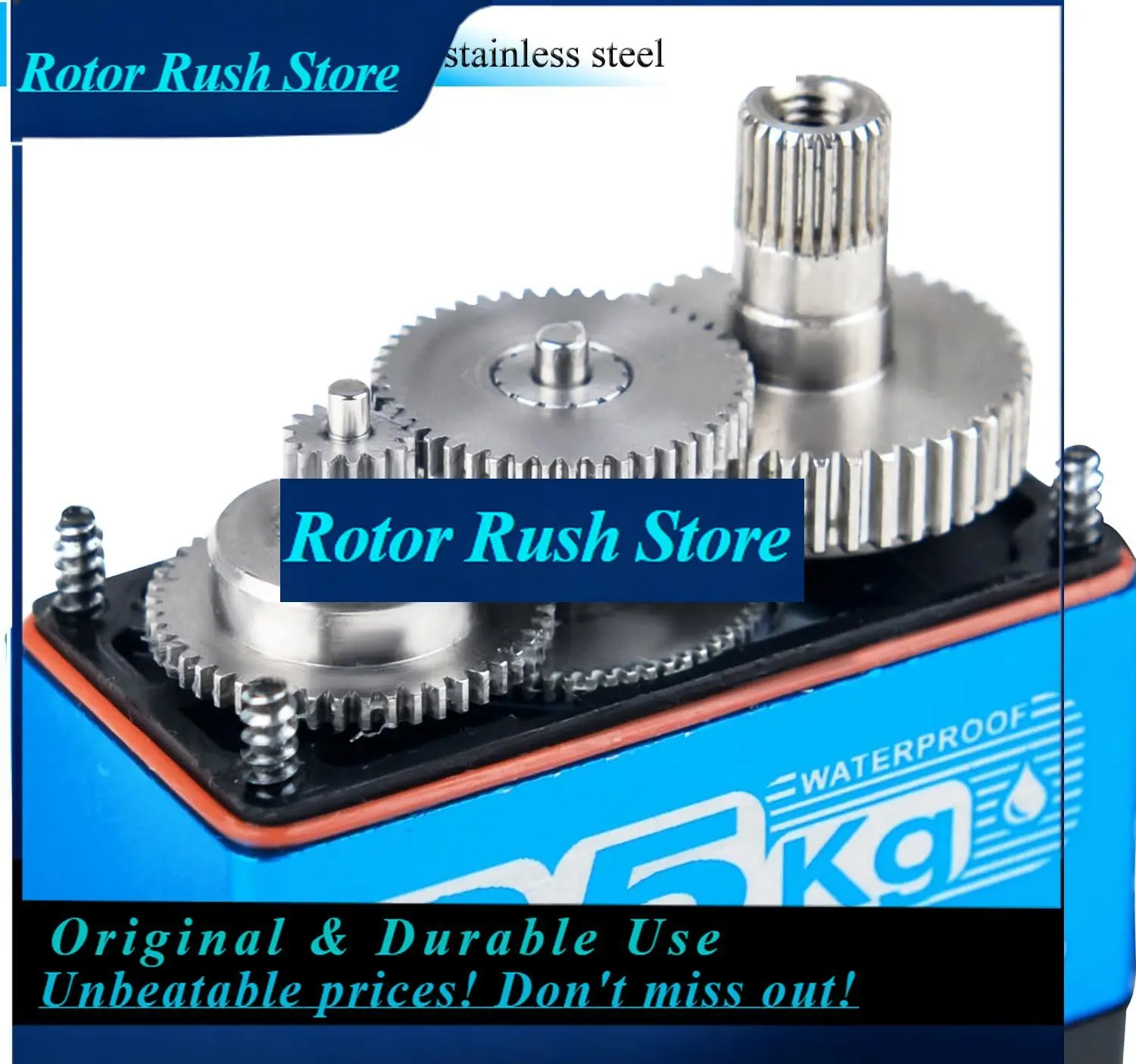 RoRuS2Pcs DS3235 Pro 35KG Waterproof Digital  Coreless Motor  Steel Gear 25T Horn 180/270° For 1/8 1/10 RC Cars PWM Co
