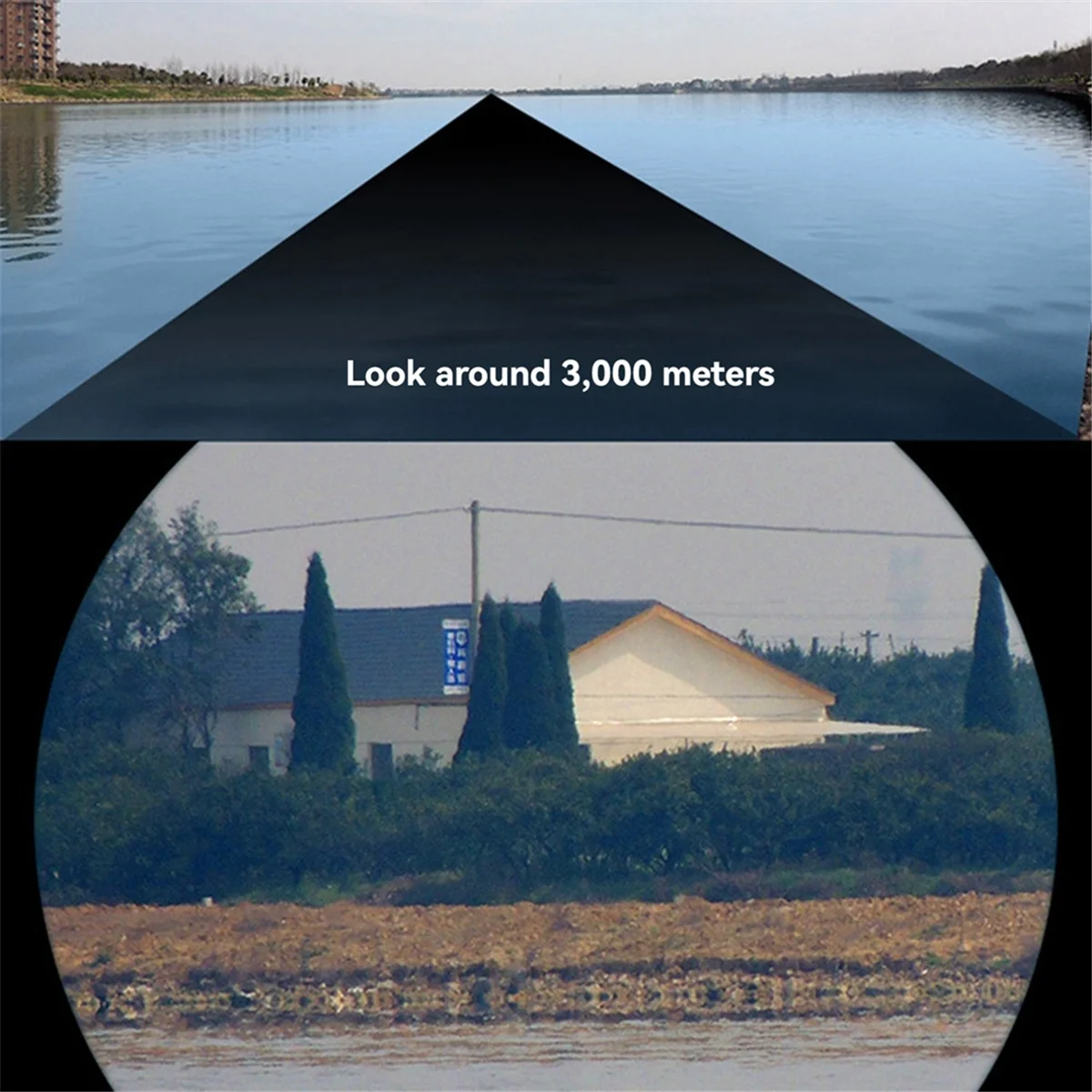 Binocolo da campeggio SMIEA 15000M a lungo raggio 80X80 HD Telescopio ad alta potenza Binocolo turistico Binocolo potente a lungo raggio