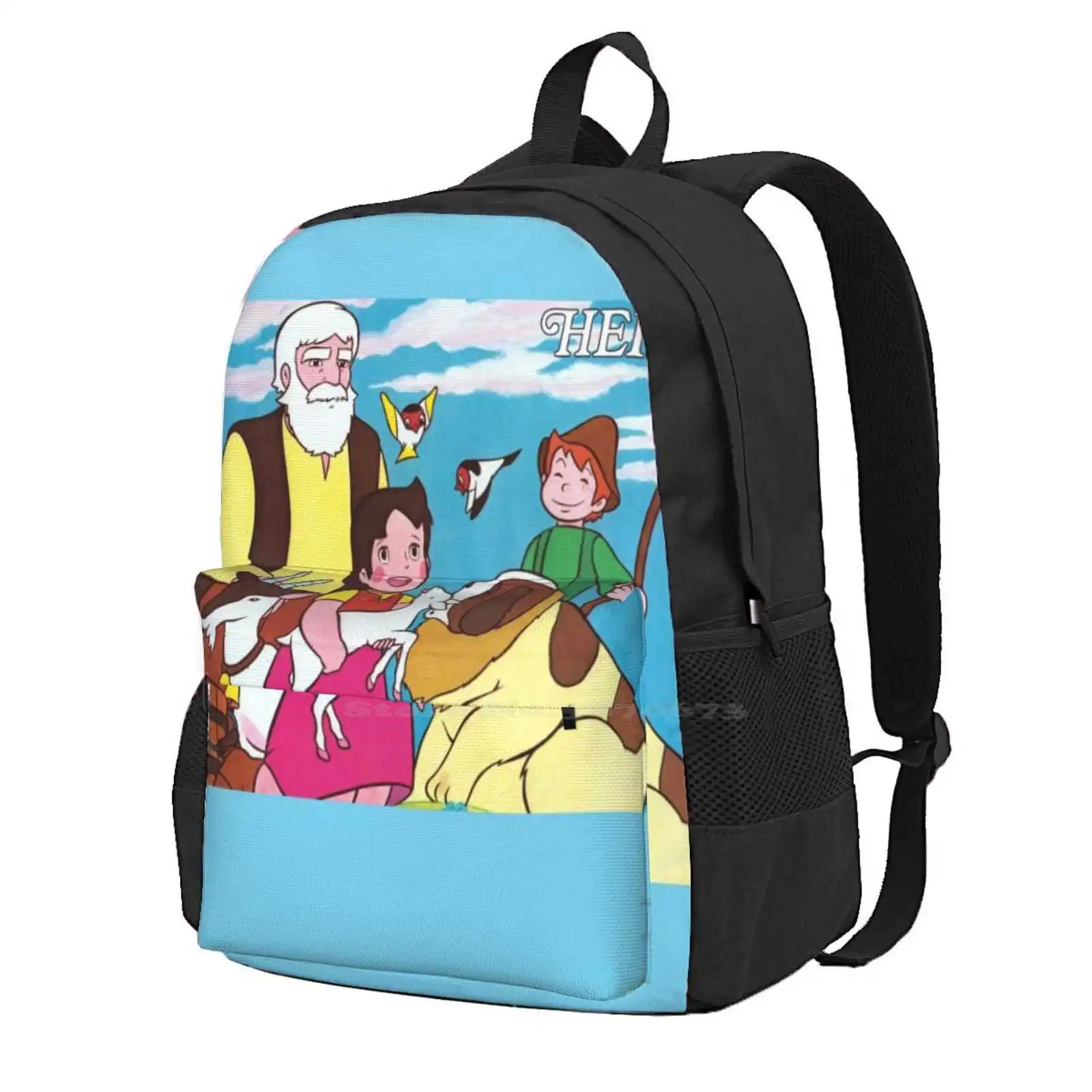 Heidi Women Men Teens Laptop Travel School Bags Heidi Grandfather Montana Alps Original Childish Animated Cartoon Series Tv