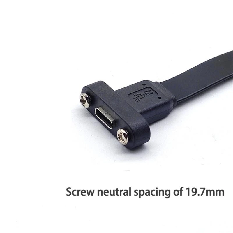 F68C USB3.2 Front Panel Header Type E to USB C Female Extension Cable High Speed Data Transmission and Power Supply