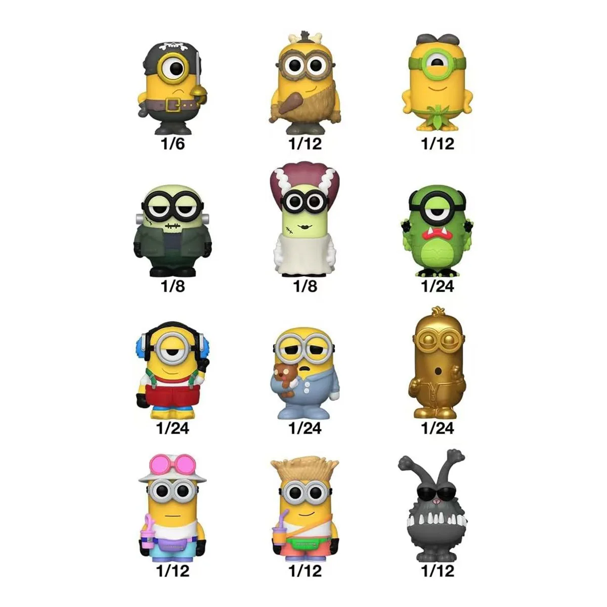 Genuine Funko Bitty Pop Anime Figures Toy Storys Minion Blind Boxes Surprise Packets Mini Ornament Model Collection Toy Gift