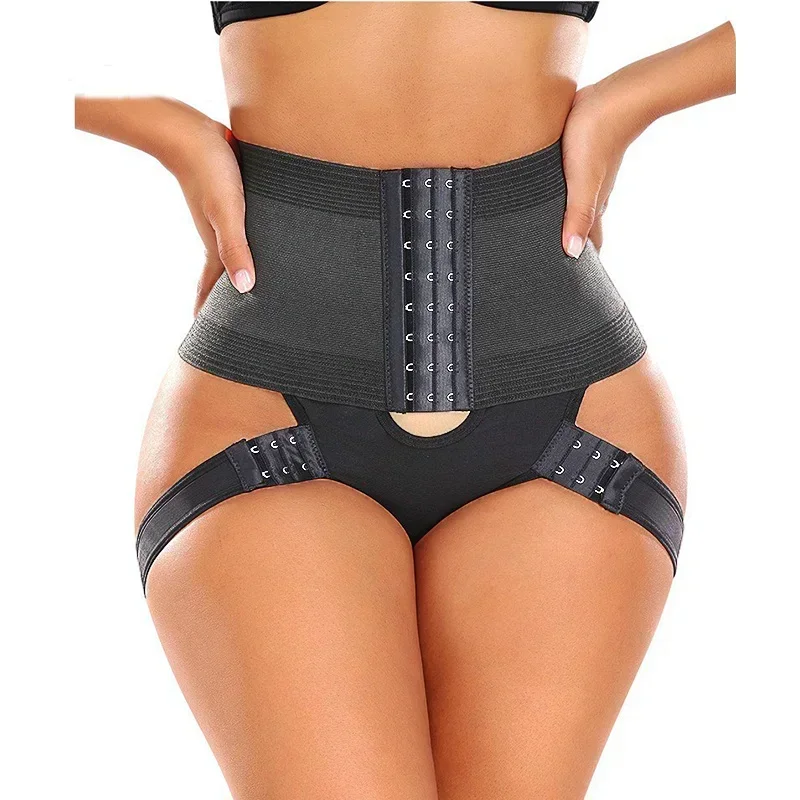 Dimmkof Sexy Butt Lifting Panties 6XL Tummy Control Body Shaper Thigh Bands Booty Lift Up Buttock Lifter Shapewear Panty Hollow