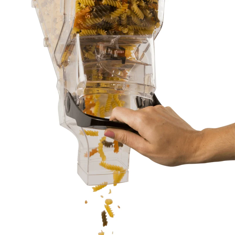 Food Grade Plastic Gravity Bin Grain Candy Dog Food Dispenser for Pet Food