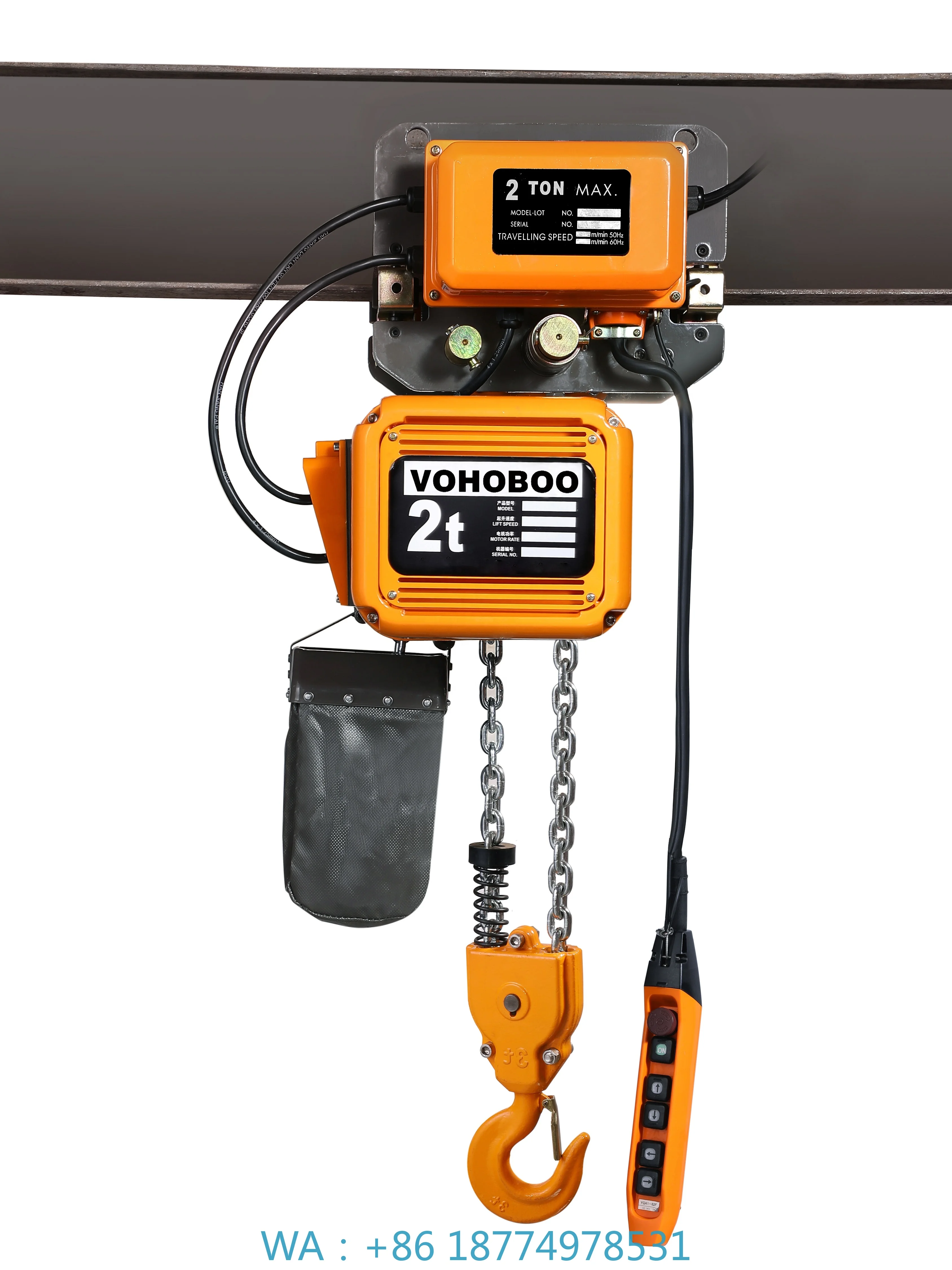 Pendant 380V 2 20V Best Price 1T 2T 3T 5T 10T HH-B Electric Chain Hoist with