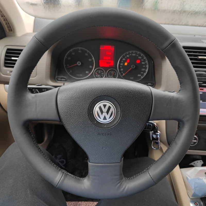 

Оплетка на руль автомобиля 100%, подходит для Volkswagen Old VW Golf Polo Sagitar 2010 Polo, аксессуары для интерьера автомобиля