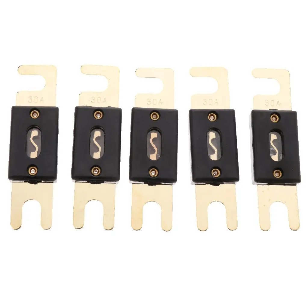 Car ANL Fuse Block Gold Plated 30A 32V Reliable ANL Vehicle Fuses for Car Electronics and Fuse Modules view 4