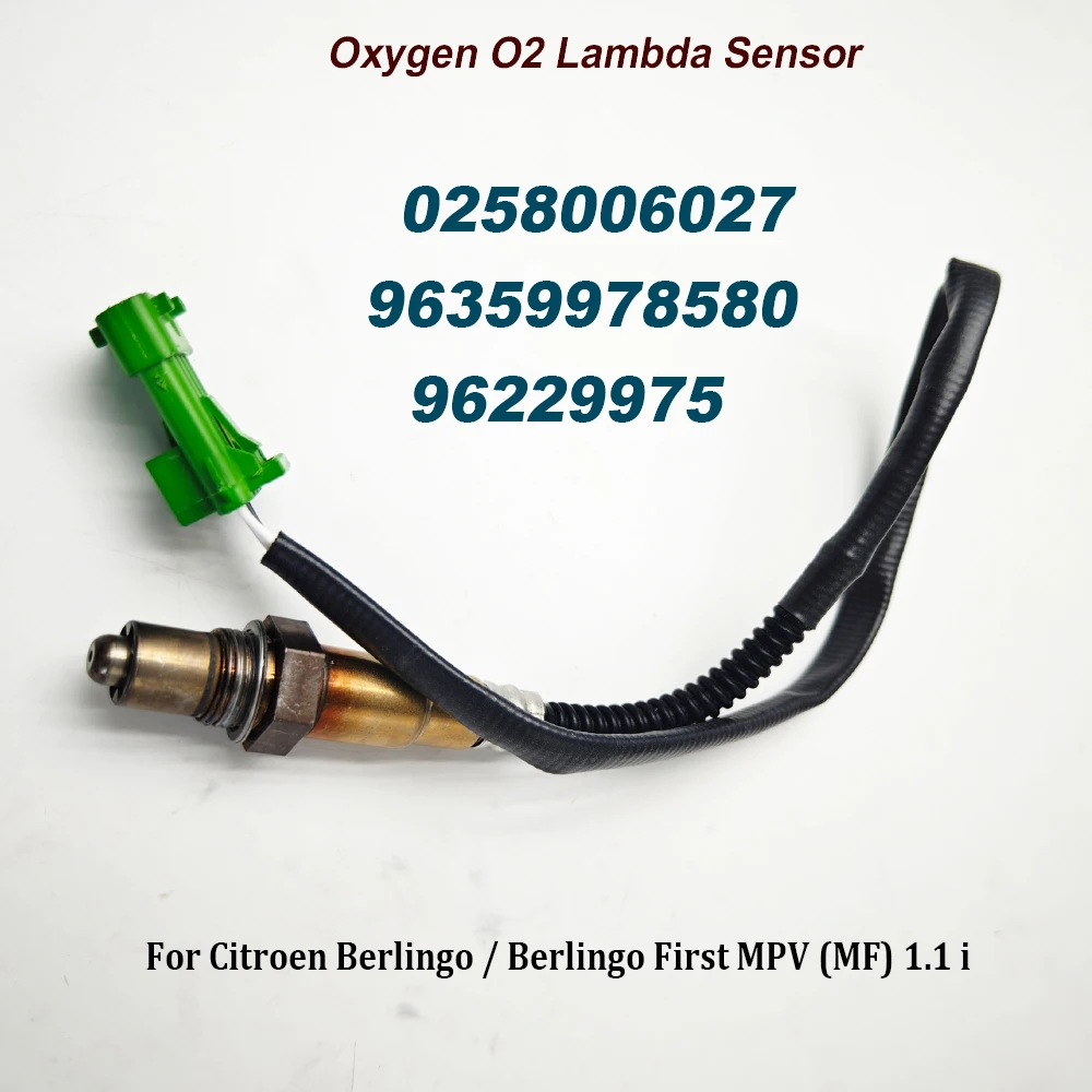 

0258006027 96359978580 High Quality 96229975 Oxygen Sensor For Citroen Berlingo C2 C3 C5 C6 C8 Fiat Ducato Peugeot 106 Renault