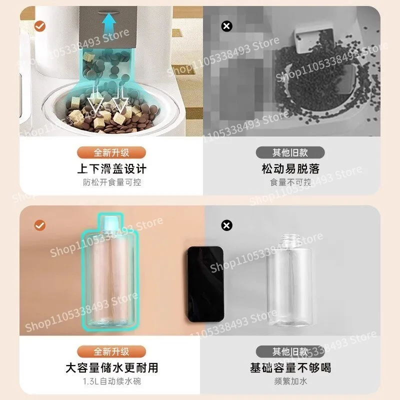 Cat and Dog Bowl Cat Food Basin Food Automatic Feeder Drinking Water Integrated Cat Basin Ceramic Pet