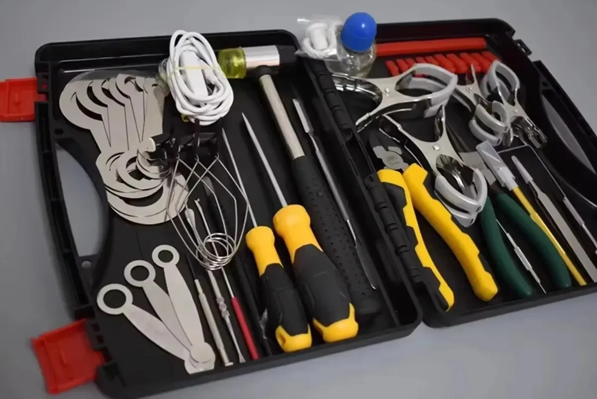 Professional Woodwind Instrument Repair Kit for Saxophone Flute Clarinet Essential Maintenance Tool Set for Musician School Use