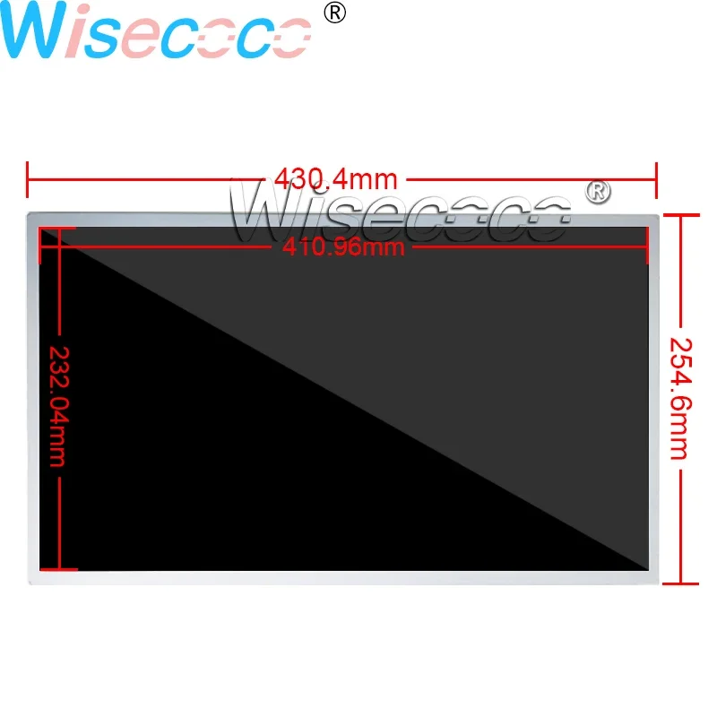 1000 Nits High Brightness LCD Panel IPS 1080P Industrial Outdoor Display 18.5 Inch Capacitive Touch Screen Dashboard Car