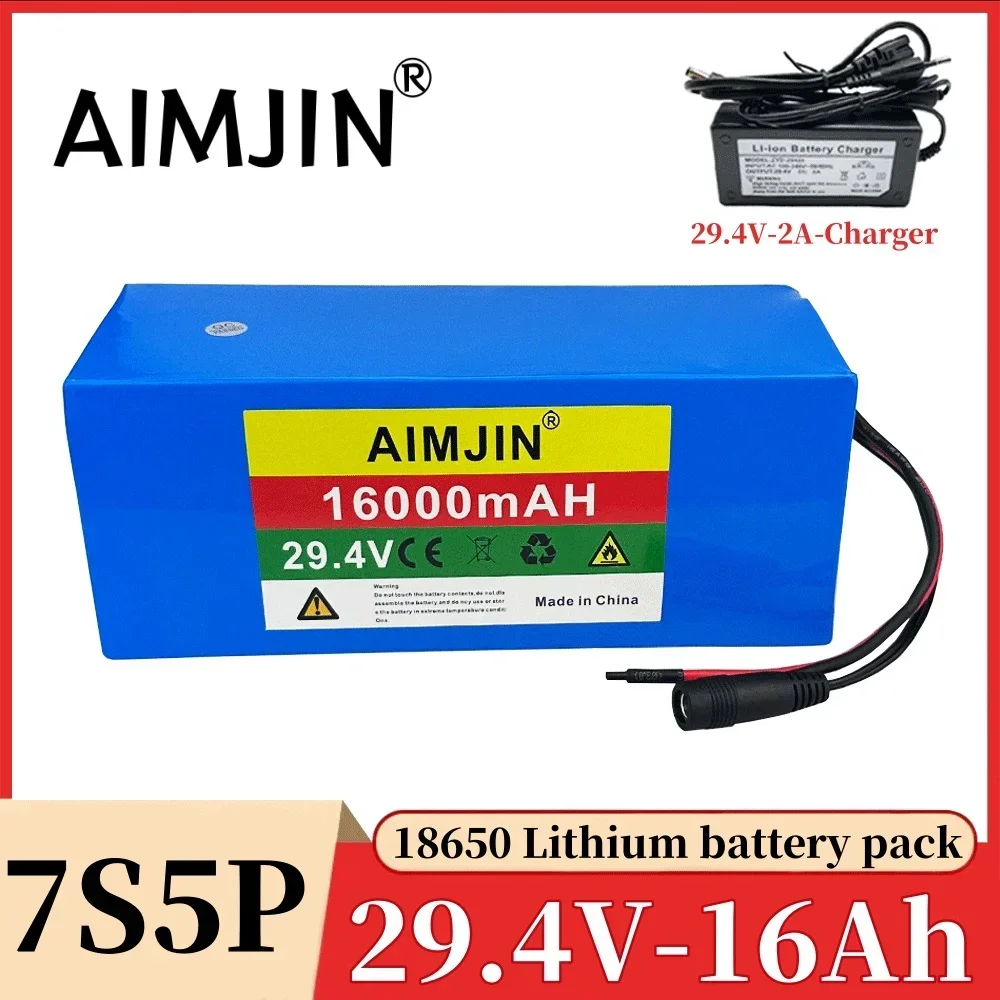 7S 5P 29.4V 16000Mah 18650 Batterij Lithium-Ionbatterij Voor Transportapparatuur Buitenvoedingen Enz