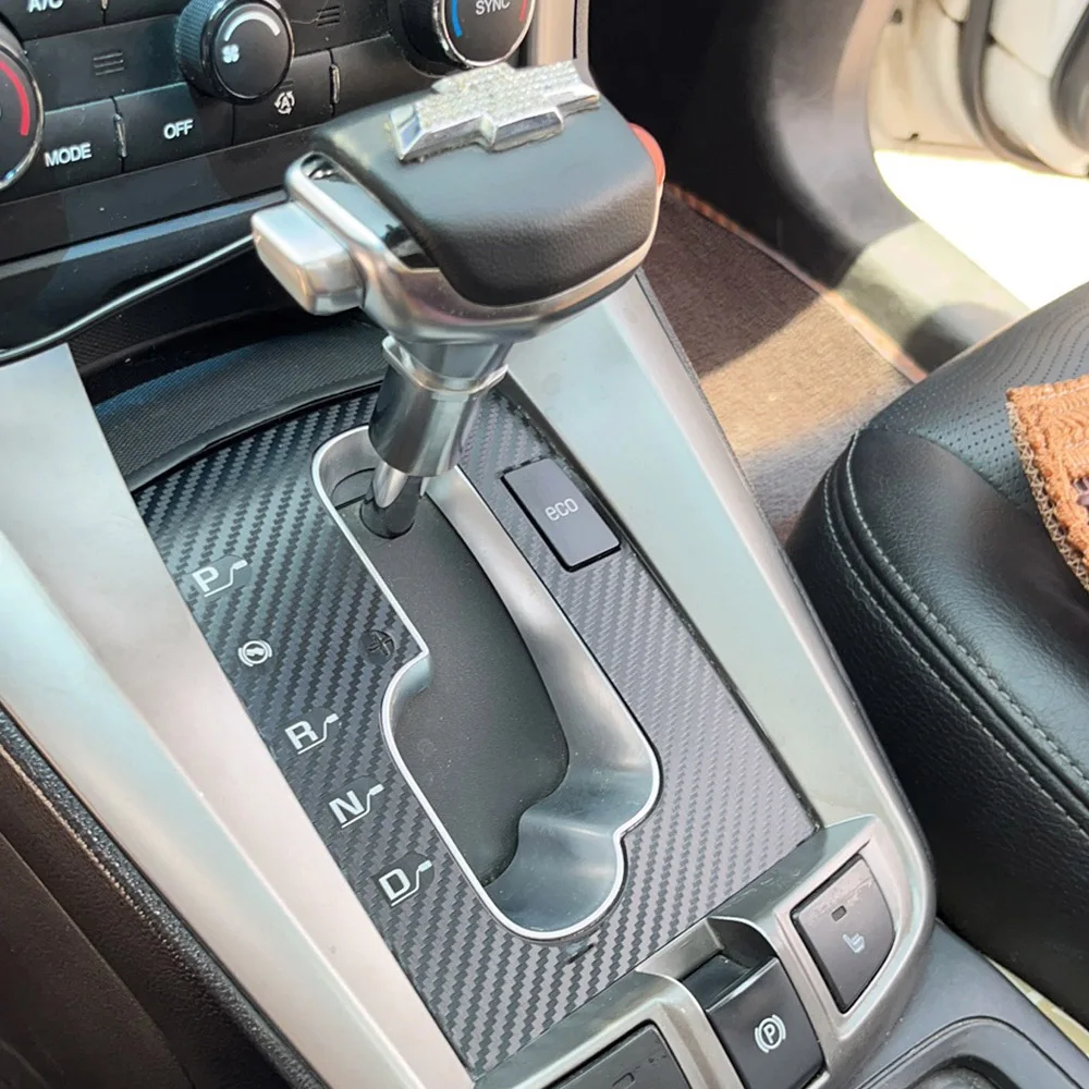 Carbon Fiber Interior car Sticker For Chevrolet Captiva 2012-2017 Central Console Gear Shift Panel Door Handle Cover Trim