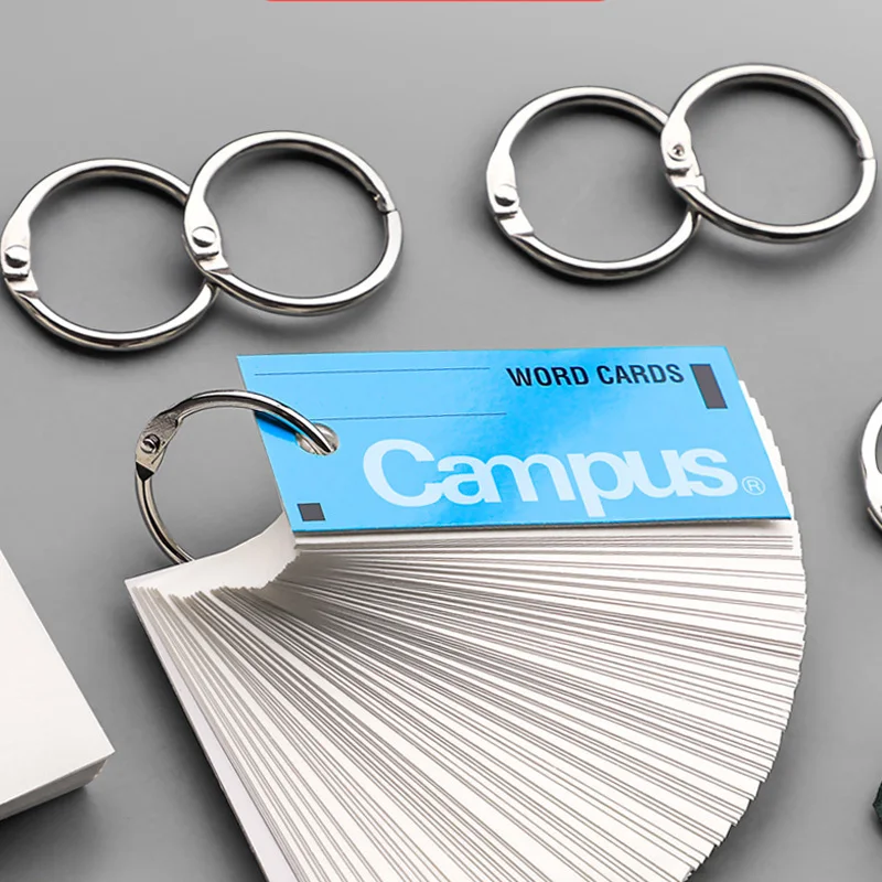 Loose Leaf Ring Iron Ring Buckle Binding Ring Coil Ring Iron Ring Book Ring Loose Leaf Ring Card Word Card Plastic Punching Mach