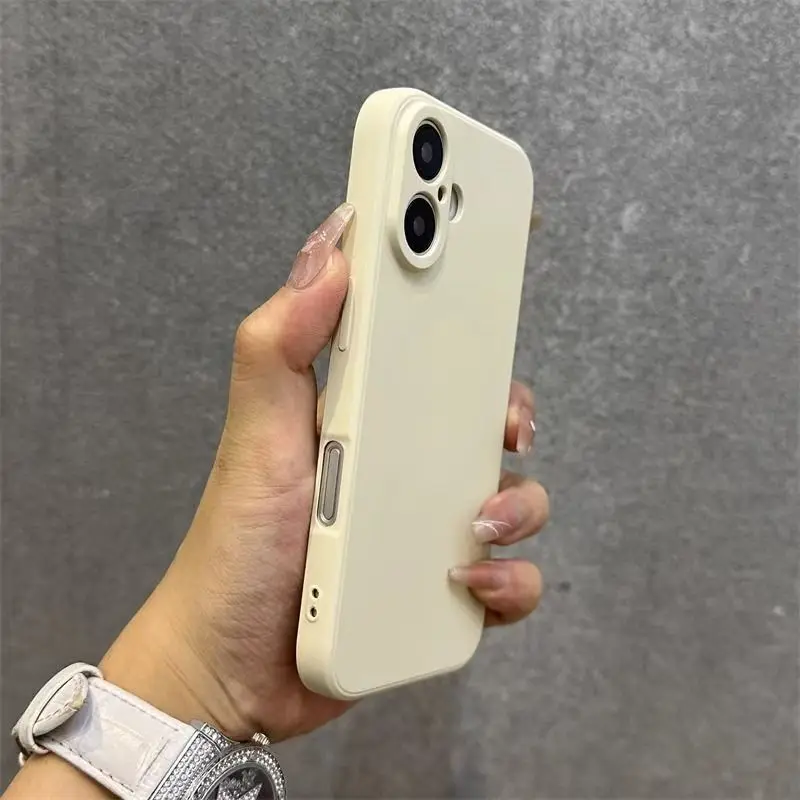 Thick Liquid Silicone Shockproof Protective Phone Case for iphone 16 Cover iphone16 Pro Max 16 Plus Back Cover Cases view 2