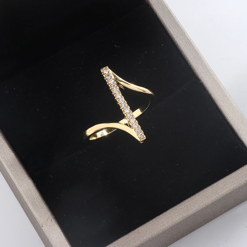 Women's Simple 925 Silver Plated Geometric Line Ring