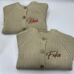 Tuta a maniche lunghe in cotone lavorato a maglia solido personalizzato Toddler Baby Boys Girl pagliaccetto primavera autunno neonate tuta